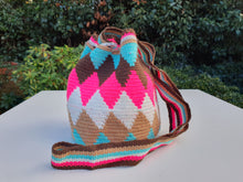 Load image into Gallery viewer, Authentic Handmade Bags Mochilas Wayuu Arcoiris COLLECTION MEDIANA Acacias