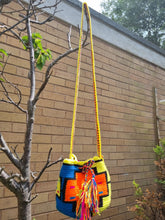 Load image into Gallery viewer, Authentic Handmade Mochilas Wayuu Bags - Small Yellow