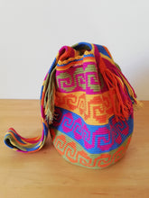 Load image into Gallery viewer, Authentic Handmade Mochilas Wayuu Bags- Aguamarina Riohacha Cinco
