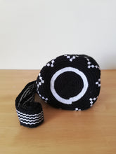 Load image into Gallery viewer, Authentic Handmade Mochilas Wayuu Bags - Small Black 15