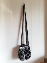 Load image into Gallery viewer, Authentic Handmade Mochilas Wayuu Bags - Small Black 15