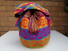 Load image into Gallery viewer, Authentic Handmade Mochilas Wayuu Bags- Aguamarina Riohacha Cinco