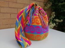 Load image into Gallery viewer, Authentic Handmade Mochilas Wayuu Bags- Aguamarina Riohacha Cinco