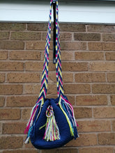 Load image into Gallery viewer, Authentic Handmade Mochilas Wayuu Bags - Small Blue 10