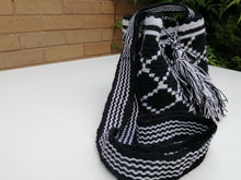 Load image into Gallery viewer, Authentic Handmade Mochilas Wayuu Bags - Small Black 15