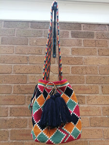 Cross-body Handmade Bags Mochilas Wayuu Collection Caribe - Palomino