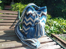 Load image into Gallery viewer, Authentic Handmade Bags Mochilas Wayuu CARNAVAL COLLECTION MEDIANA Mar