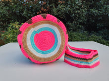 Load image into Gallery viewer, Authentic Handmade Bags Mochilas Wayuu Arcoiris COLLECTION MEDIANA El Piñon