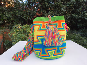 Mochila Wayuu Authentic Handmade Mochila Wayuu - ARCOIRIS COLLECTION -La Lucha