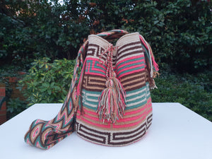 Mochila Wayuu Authentic Handmade Mochila Wayuu - ARCOIRIS COLLECTION -Arenal