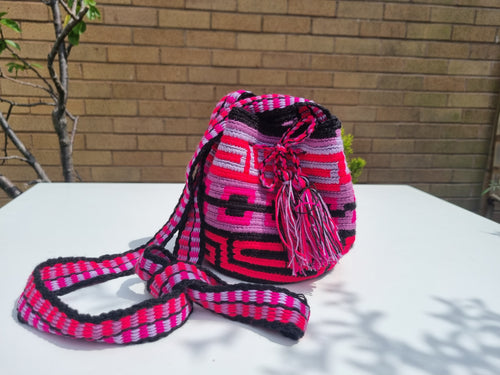 Authentic Handmade Mochilas Wayuu Bags - Small Purpura