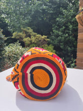 Load image into Gallery viewer, Authentic Handmade Mochilas Wayuu Bags - Colombia Carnaval Yellow Side Mochila
