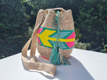 Load image into Gallery viewer, Authentic Handmade Bags Mochilas Wayuu COLLECTION MEDIANA Viva Colombia Color Summer 26