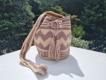 Load image into Gallery viewer, Authentic Handmade Bags Mochilas Wayuu COLLECTION MEDIANA Viva Colombia Rosa Summer 26