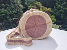 Load image into Gallery viewer, Authentic Handmade Bags Mochilas Wayuu COLLECTION MEDIANA Viva Colombia Rosa Summer 26