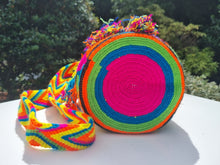 Load image into Gallery viewer, Authentic Handmade Bags Mochilas Wayuu COLLECTION MEDIANA Viva Colombia Carnaval Summer 26
