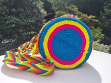Load image into Gallery viewer, Authentic Handmade Bags Mochilas Wayuu COLLECTION MEDIANA Viva Colombia Carnaval III Summer 26