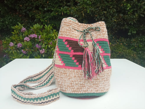 Authentic Handmade Mochilas Wayuu Bags - Small Santamaría