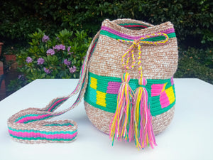 Authentic Handmade Mochilas Wayuu Bags - Small Cota