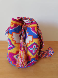 Authentic Handmade Mochilas Wayuu Bags- Aguamarina Riohacha Seis