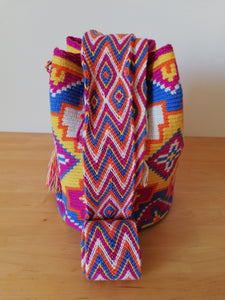 Authentic Handmade Mochilas Wayuu Bags- Aguamarina Riohacha Seis