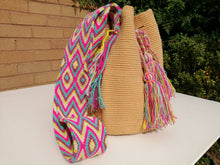 Load image into Gallery viewer, Authentic Handmade Mochilas Wayuu Bags - Unicolor Brown