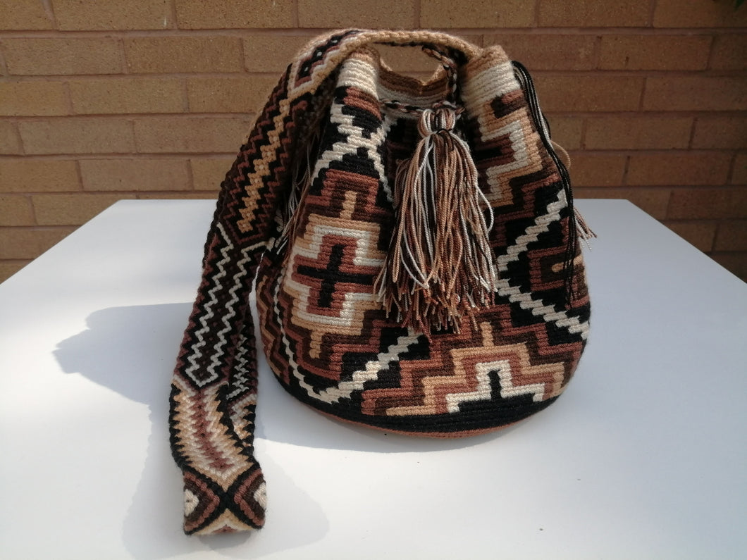Authentic Handmade Mochilas Wayuu Bags - Mediana Chía
