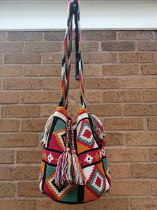Cross-body Handmade Bags Mochilas Wayuu Collection Caribe - Riohacha