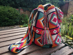 Cross-body Handmade Bags Mochilas Wayuu Collection Caribe - Riohacha