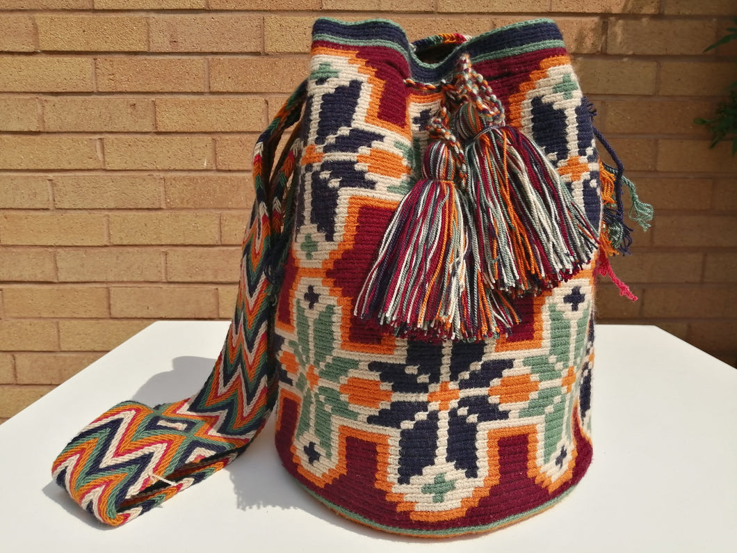 Cross-body Handmade Bags Mochilas Wayuu Collection Caribe - Providencia