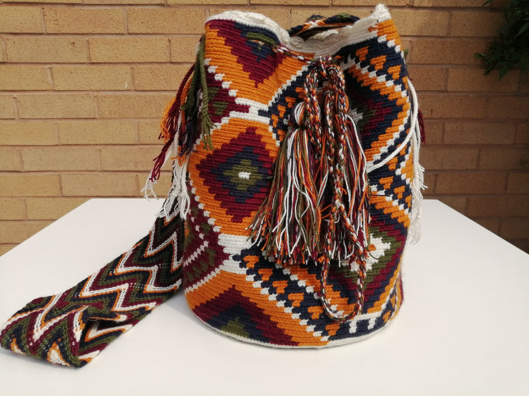Handmade Cross-body Bags Mochilas Wayuu Collection Andes - Candelaría