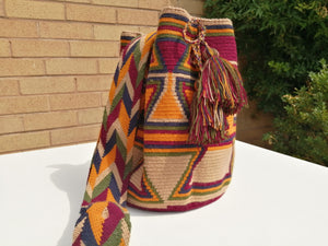 Handmade Cross-body Bags Mochilas Wayuu Collection Andes - Moncerrate