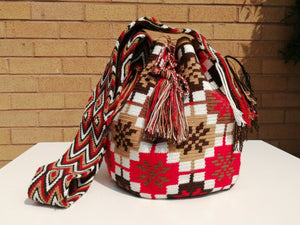 Handmade Cross-body Bags Mochilas Wayuu Collection Andes - Rosales