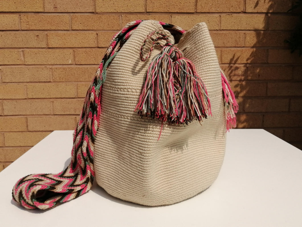 Original Handmade Bags Mochilas Wayuu  Collection Bahía - Blanca