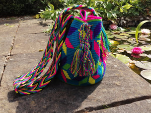 Handmade Cross-body Bags Mochilas Wayuu Collection Oceano Azul - El Prado