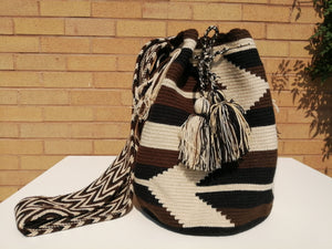 Handmade Cross-body Bags Mochilas Wayuu Collection Natural - Cocorá