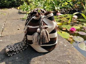 Handmade Cross-body Bags Mochilas Wayuu Collection Natural - Cocorá