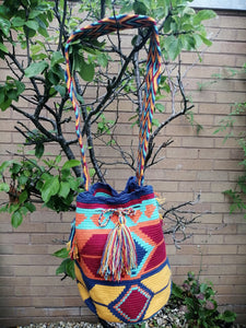 Authentic Handmade Mochilas Wayuu Bags - Sol Uno