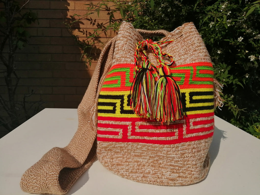 Authentic Handmade Mochilas Wayuu Bags - Carnaval Tres
