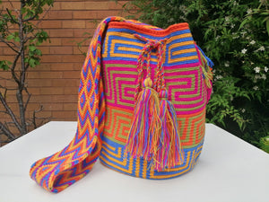 Original Handmade Mochilas Wayuu Bags - Rainbow Dos