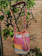Load image into Gallery viewer, Original Handmade Mochilas Wayuu Bags - Rainbow Dos