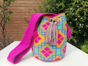 Original Handmade Mochilas Wayuu Bags - Rainbow Cuatro