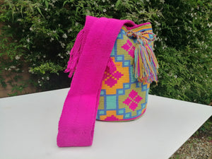 Original Handmade Mochilas Wayuu Bags - Rainbow Cuatro