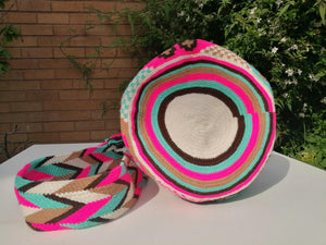 Authentic Handmade Mochilas Wayuu Bags - Rosa Uno