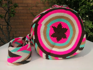 Authentic Handmade Mochilas Wayuu Bags - Rosa Dos