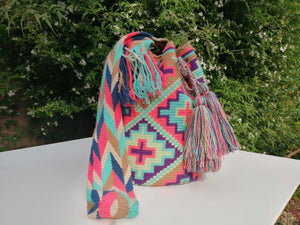 Original Handmade Mochilas Wayuu Bags - Pastel Uno