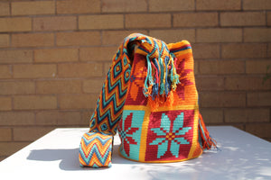 Cross-body Handmade Bags Mochilas Wayuu Collection Caribe - Cabo de la Vela