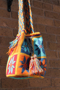 Cross-body Handmade Bags Mochilas Wayuu Collection Caribe - Cabo de la Vela